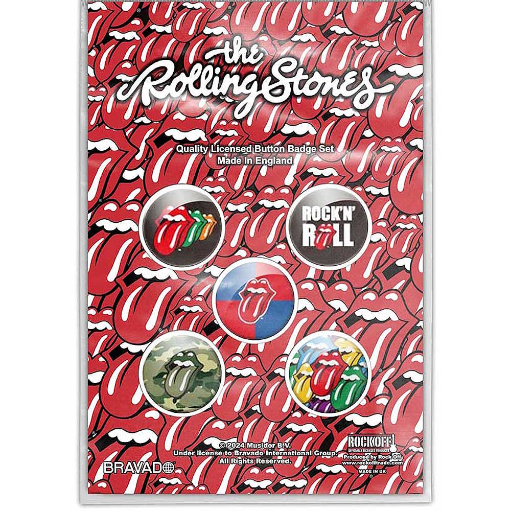ROLLING STONES ローリングストーンズ (来日 35周年 記念 ) - Rock 'N' Roll / バッジ - PGS